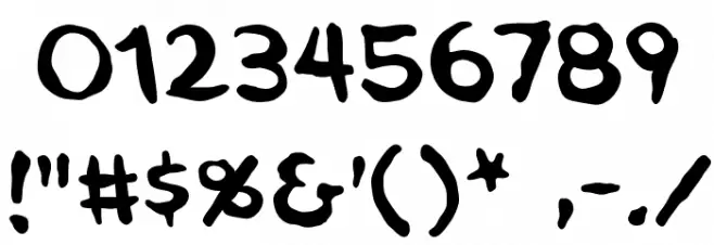 NinjutsuBB Font OTHER CHARS