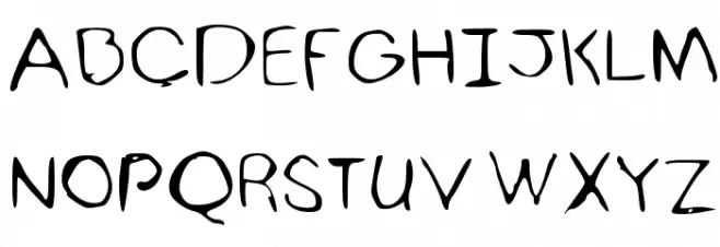 Ninjy'sHandWriting regular Medium फ़ॉन्ट अपरकेस