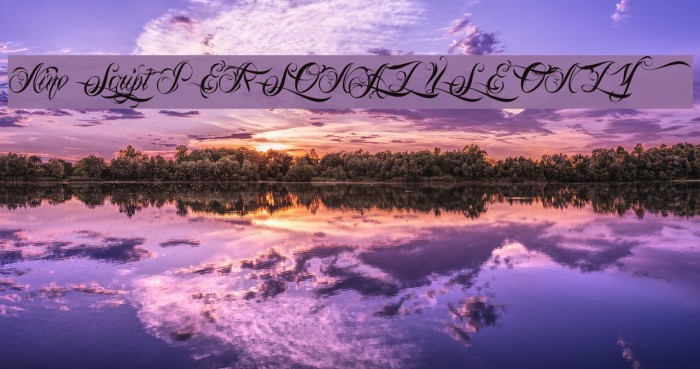 Nino Script PERSONAL USE ONLY Font examples