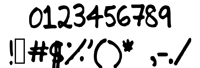 Ninoshandwriting Font OTHER CHARS