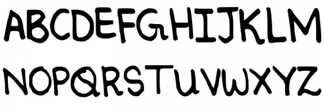 Ninoshandwriting Caratteri MAIUSCOLE
