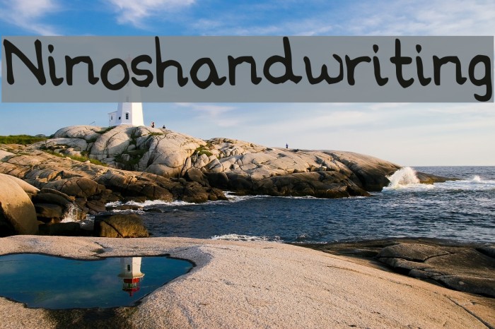 Ninoshandwriting Font examples