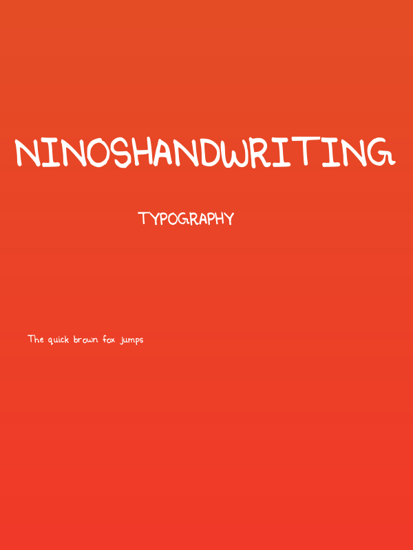 Ninoshandwriting Poster