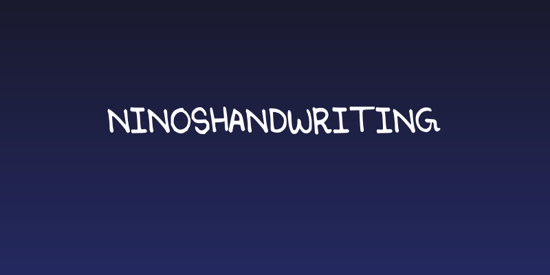 Ninoshandwriting Social Header