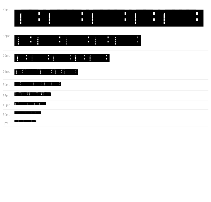 Nintendo Dingbats NBP Regular Waterfall