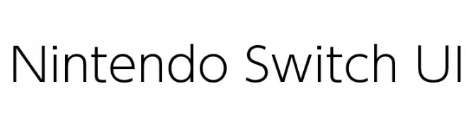 Nintendo Switch UI  Fuentes Gratis Descargar