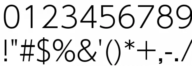 Nintendo Switch UI Font OTHER CHARS