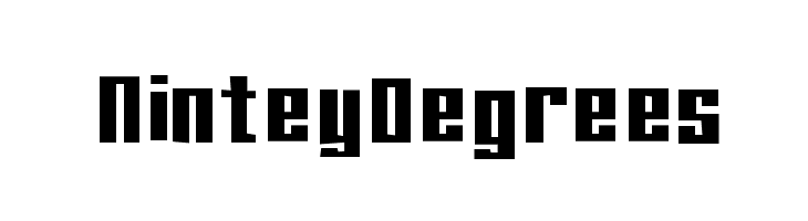 NinteyDegrees Font