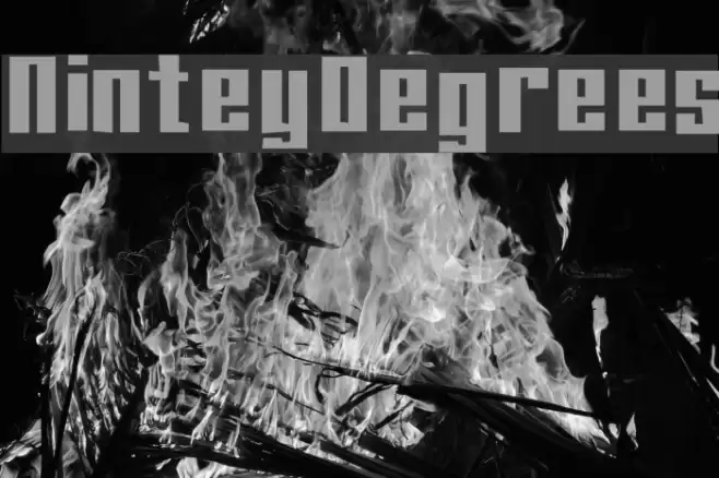 NinteyDegrees Font examples