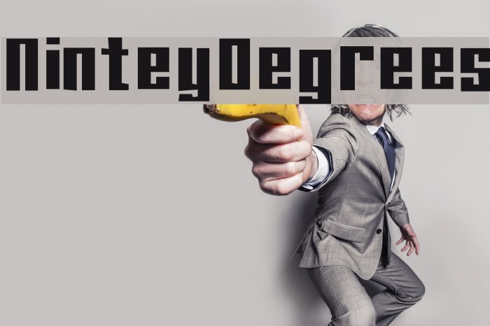 NinteyDegrees Font examples