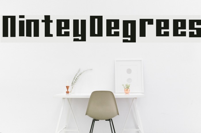 NinteyDegrees Font examples