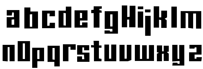 NinteyDegrees Font LOWERCASE
