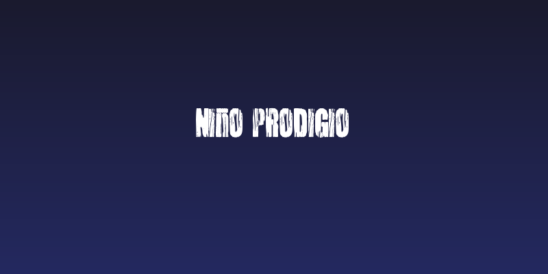 Niño Prodigio Social Header
