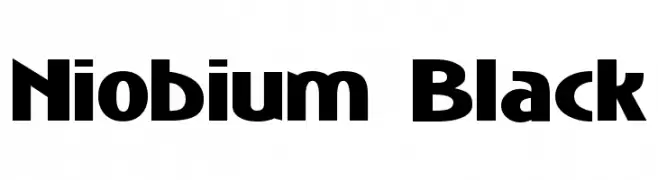 Niobium Black  Frei Schriftart Herunterladen