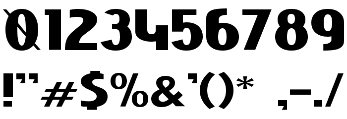 Niobium Black フォント その他の文字
