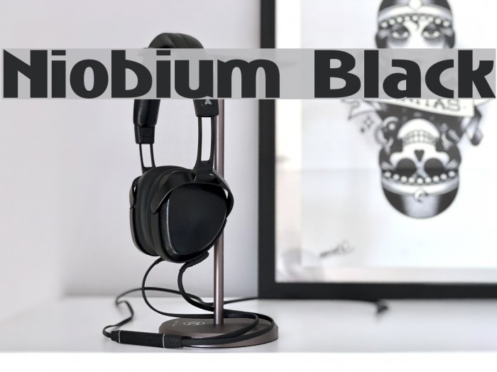 Niobium Black フォント examples