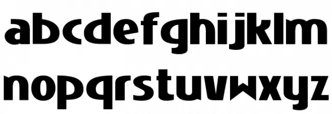 Niobium Black Schriftart Kleinbuchstaben