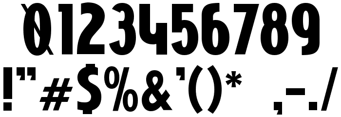 Niobium Font OTHER CHARS