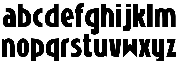 Niobium Font LOWERCASE