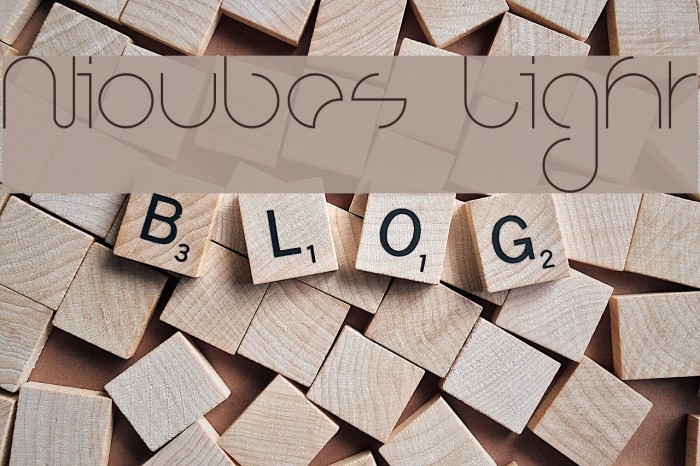 Nioubes Light Font examples