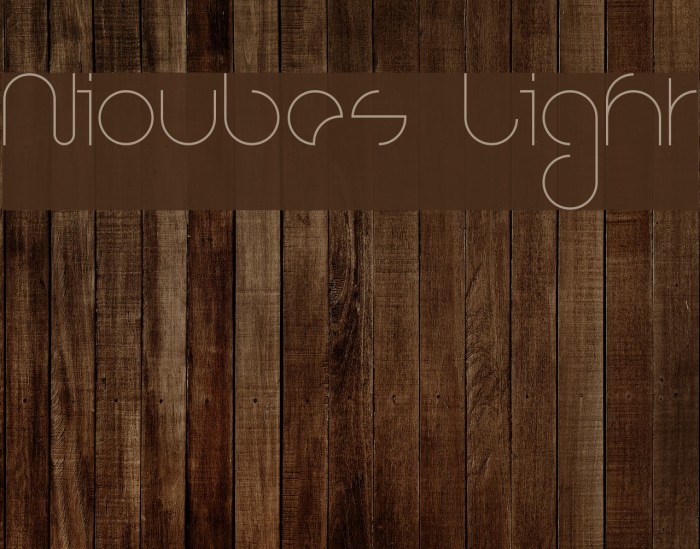 Nioubes Light Font examples