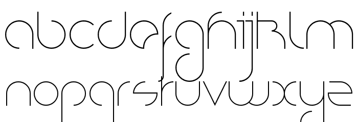 Nioubes Light Font LOWERCASE