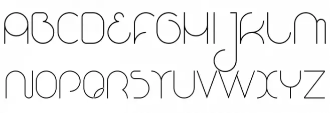 Nioubes Light 字体 大写