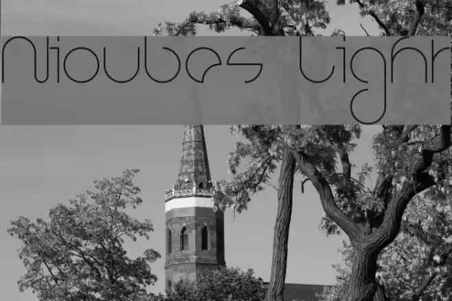 Nioubes Light Font examples