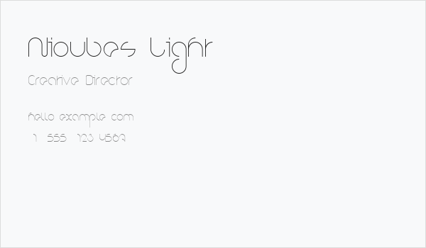 Nioubes Light Business Card
