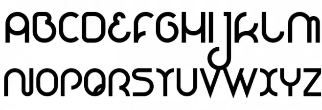 Nioubes bold Font Litere mari