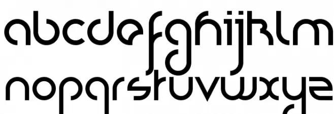 Nioubes bold خط أحرف صغيرة