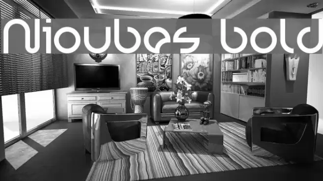 Nioubes bold Font examples