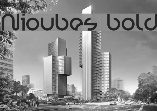 Nioubes bold Font examples