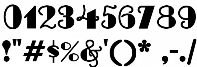 Nip And Tuck NF Font OTHER CHARS