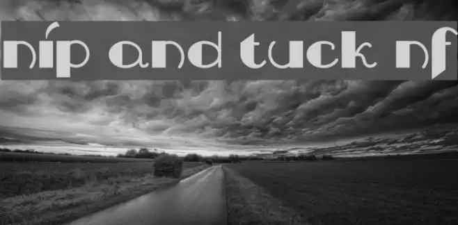 Nip And Tuck NF Font examples