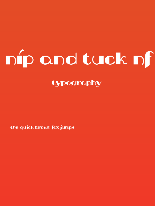 Nip And Tuck NF Poster