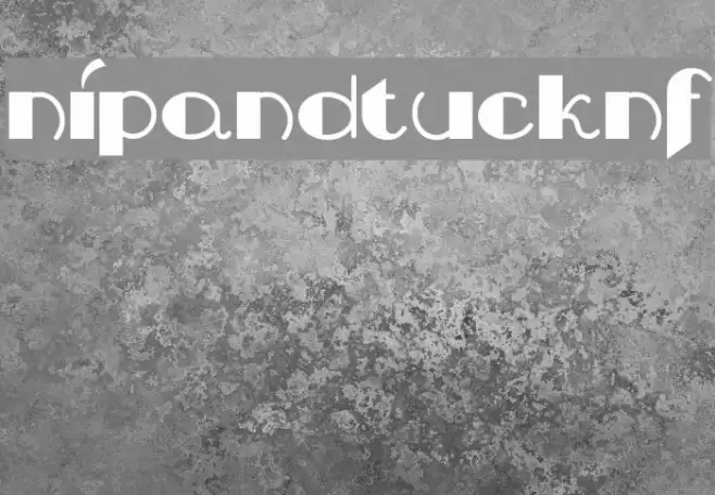 NipAndTuckNF Font examples