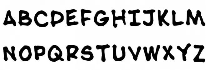 NipCen's Handwriting Bold 字体 大写