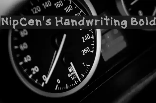 NipCen's Handwriting Bold Шрифта examples