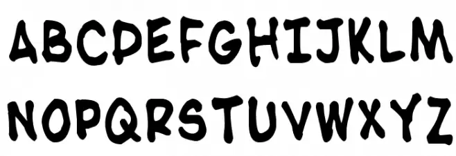 NipCen's Handwriting CondBd Fonte MAIÚSCULAS