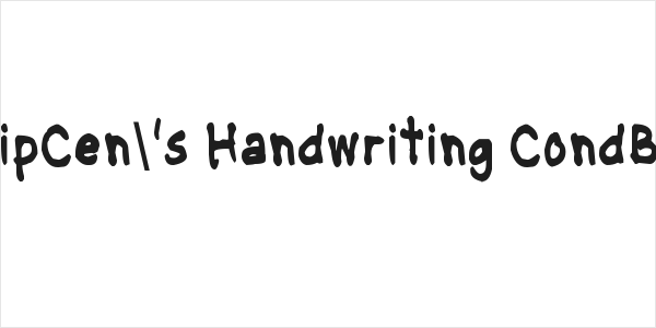 NipCen's Handwriting CondBd Logo