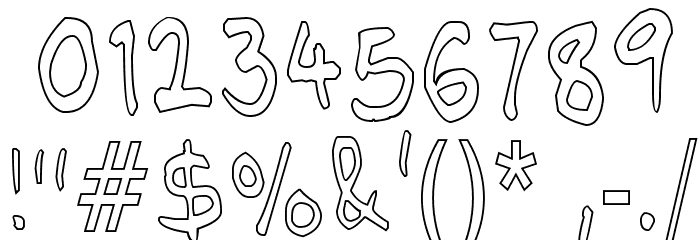 NipCen's Handwriting CondOut Schriftart Anderer Schreiben