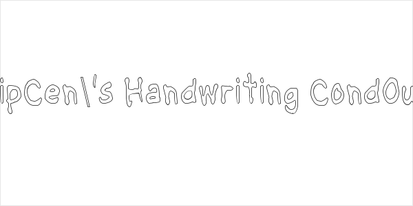NipCen's Handwriting CondOut Logo