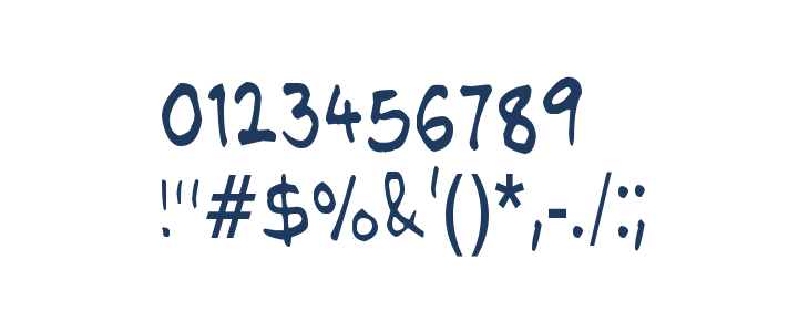 NipCen's Handwriting Condesnsed Other Characters