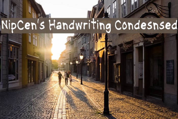 NipCen's Handwriting Condesnsed Example 2