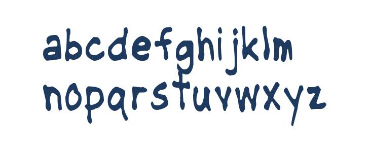 NipCen's Handwriting Condesnsed Lowercase