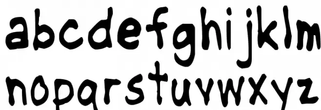 NipCen's Handwriting Condesnsed 字体 小写
