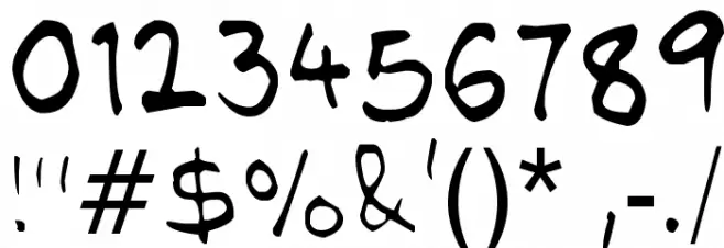 NipCen's Handwriting Light Font OTHER CHARS