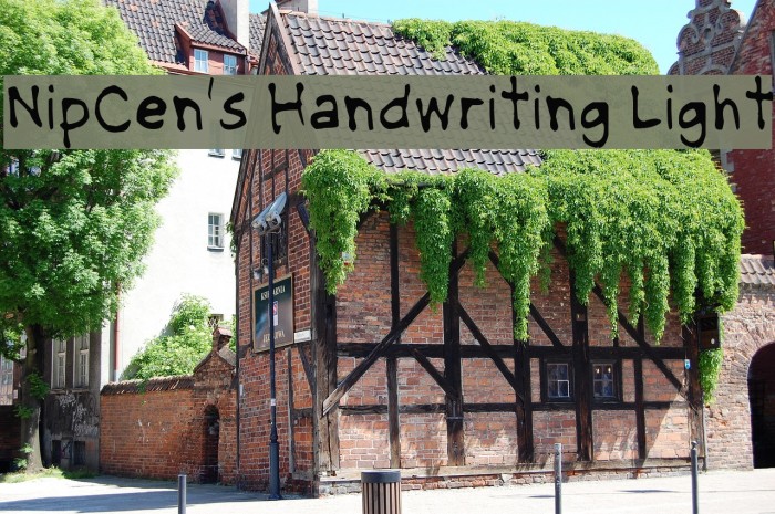 NipCen's Handwriting Light Font examples