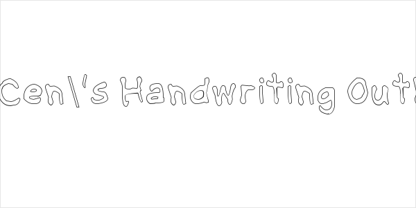 NipCen's Handwriting Outline Logo